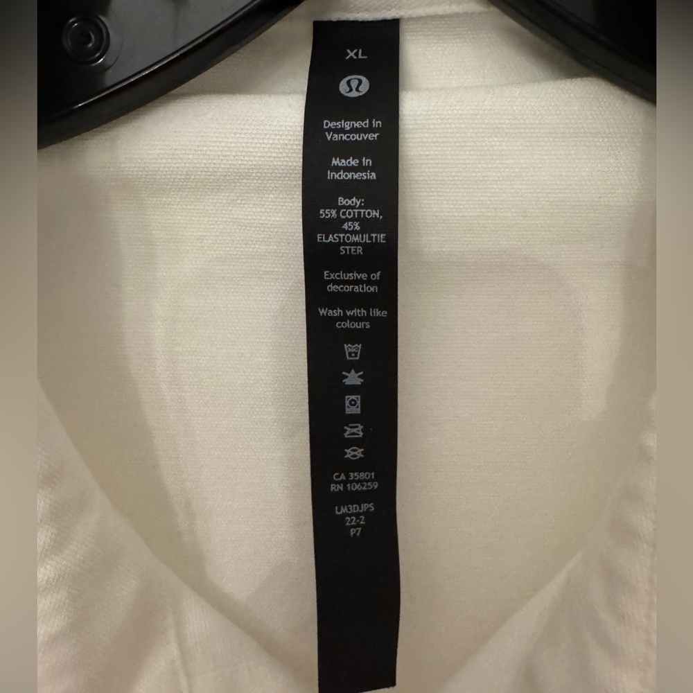 Lululemon Athletica White Button Down Shirt - Picture 2 of 4